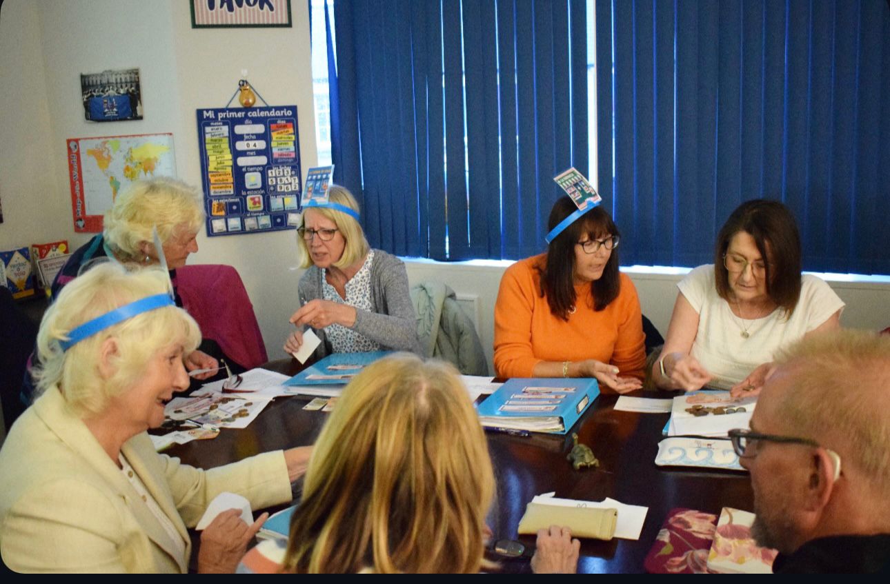 Learning a new language in a group session